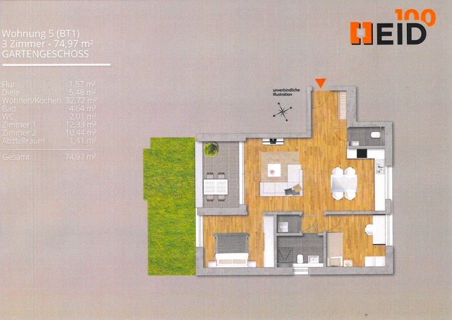 3 Zi_EG_Garten_Stgt Wohnung Stuttgart