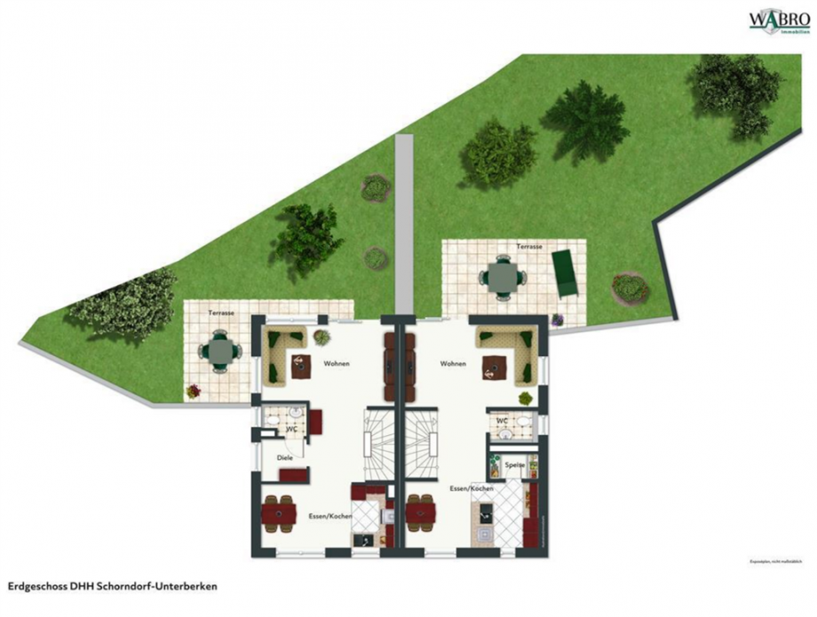 EG-Entwurf Doppelhaush�lfte Schorndorf