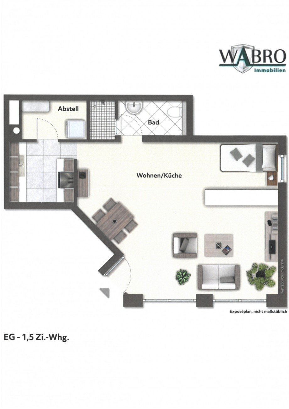 EG 1 Zi Whg B�ro / Praxis Schorndorf