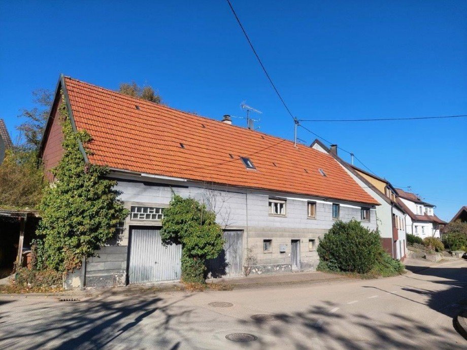 Ehem. Bauernhaus Westseite Grundst�ck Schorndorf