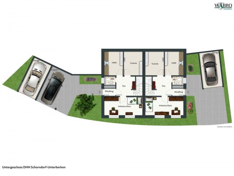 GG-Entwurf Schorndorf Doppelhaush�lfte *Schl�sselfertiges Haus!* Ideal f�r Familien! Inkl. sep. Gartengrundst�ck! -Projektiert-