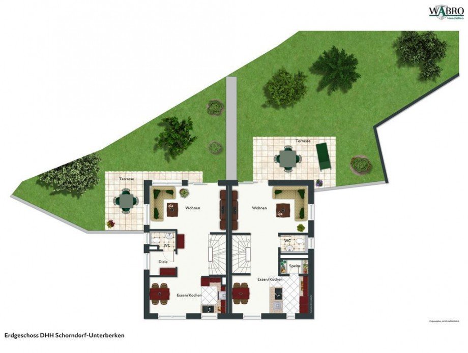 EG-Entwurf Doppelhaush�lfte Schorndorf