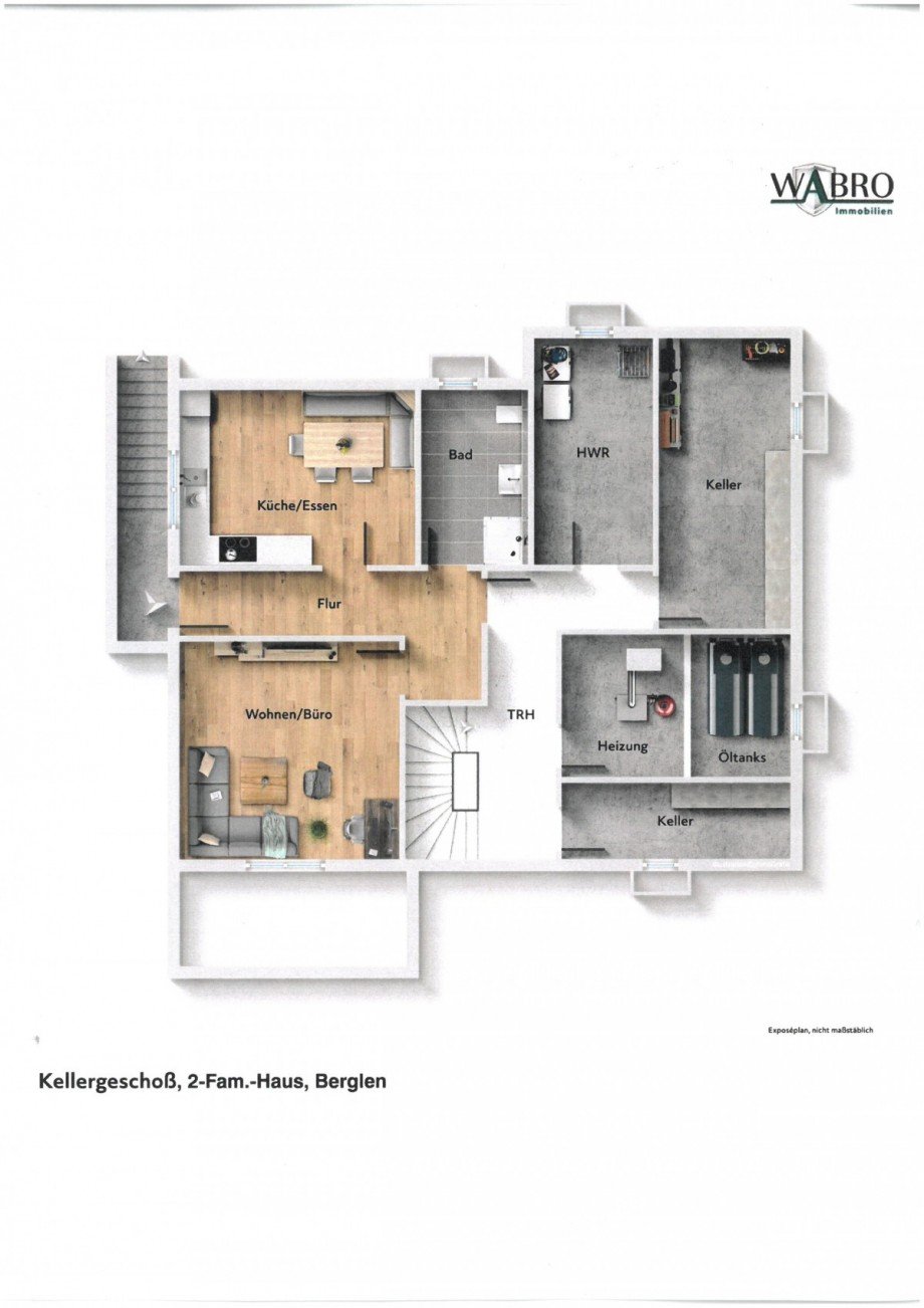 Einliegerwohnung-Untergescho� Zweifamilienhaus Berglen