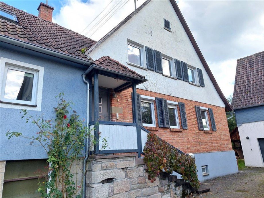 Westansicht Doppelhaush�lfte Rudersberg