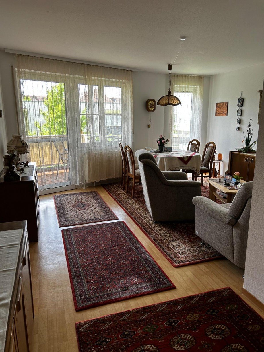 Wohnbereich Balkonzugang Wohnung Schorndorf
